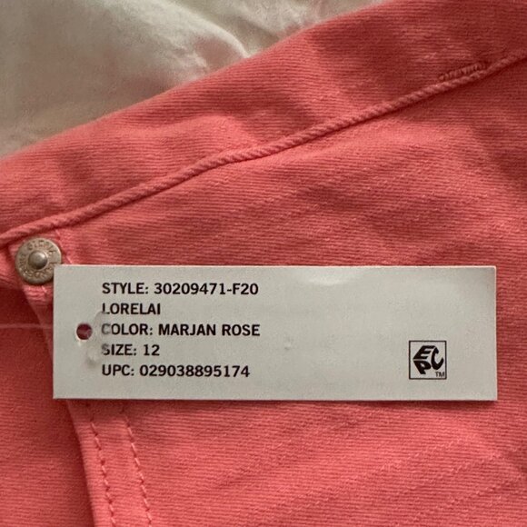 Gloria Vanderbilt Womens Marjan Rose Skimmer Capri Jeans Size 12 Average NWT - Picture 9 of 14